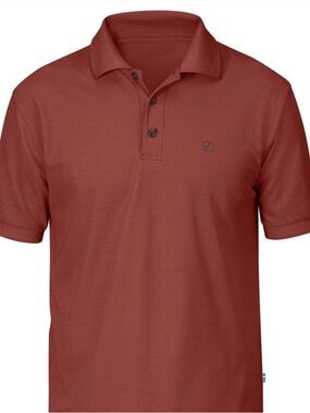 Mens Fjallraven Crowley Pique Polo Shirt Short Sleeve Size Large Like NEW